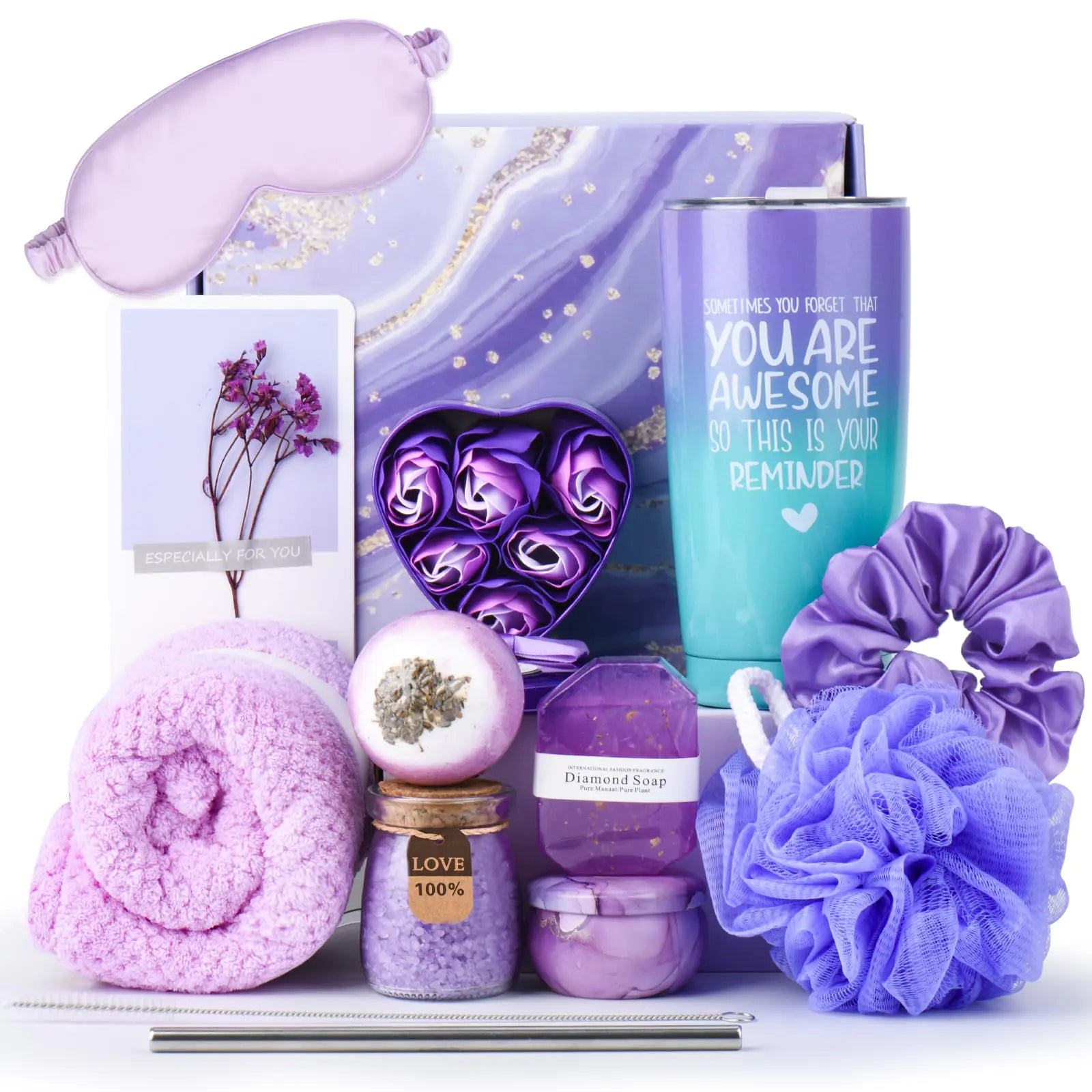 Lavender Relaxing Spa Gift Set for Her