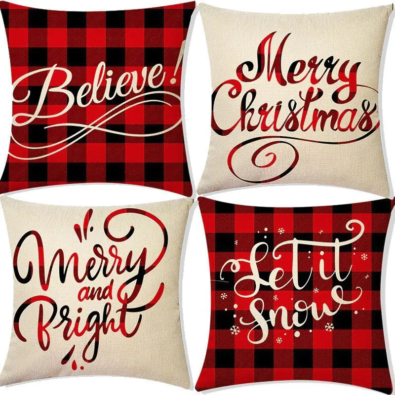 Holiday Charm Linen Pillow Covers