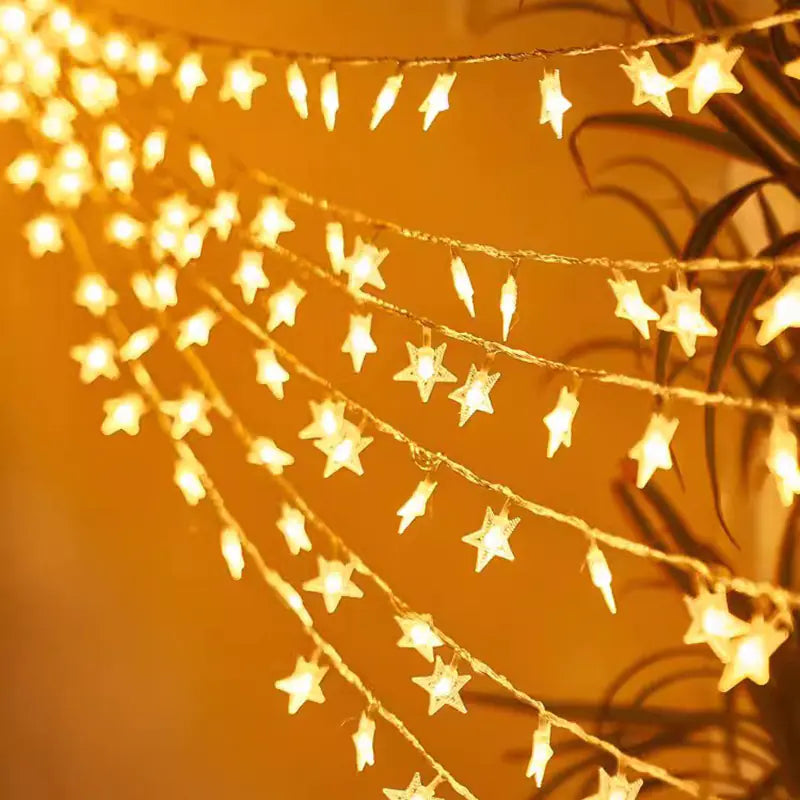 LED Bubble Star String Lights for Room Decoration